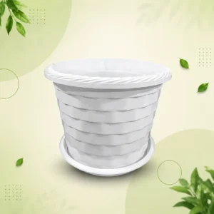 Marble Flower Tob With Tray 11 Inch